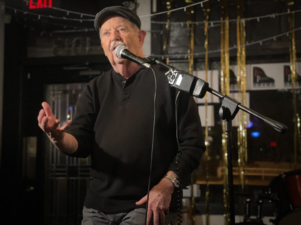 Walt Belcher tells storys of old tampa bay at safety harbor art and music center